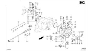 θεριζοαλωνιστική μηχανή Claas Lexion 580 για μάνικα υψηλής πίεσης Claas Lexion 580 CIĘGNO BOWDENA  0005474870 (Pompy hydrauliczne)