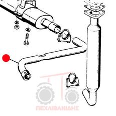 τροχοφόρο τρακτέρ Massey Ferguson για σιγαστήρας AGCO 3309372M2