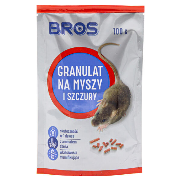Bros Granules για ποντίκια και αρουραίους - Poison
